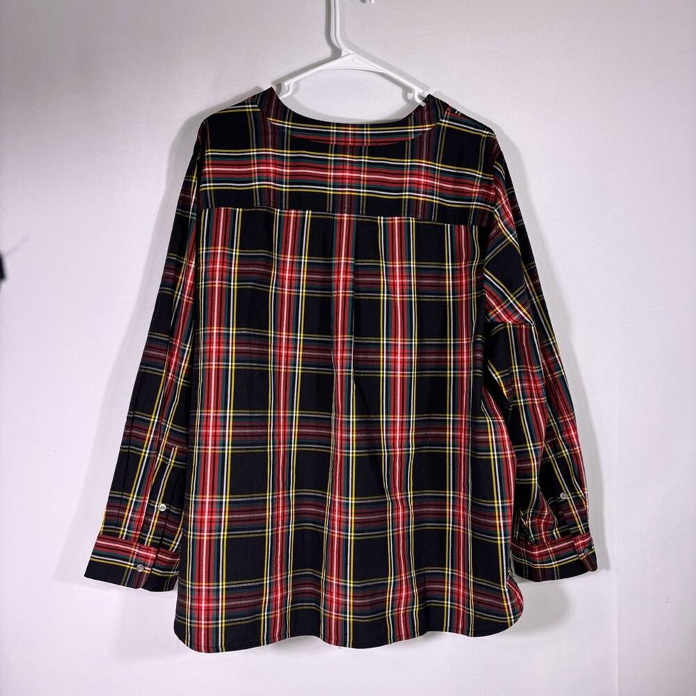 J. Crew Steward Plaid Jeweled Button-Down Shirt Size 3X 0822 - Picture 3 of 9